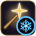 Blue snowflake badge